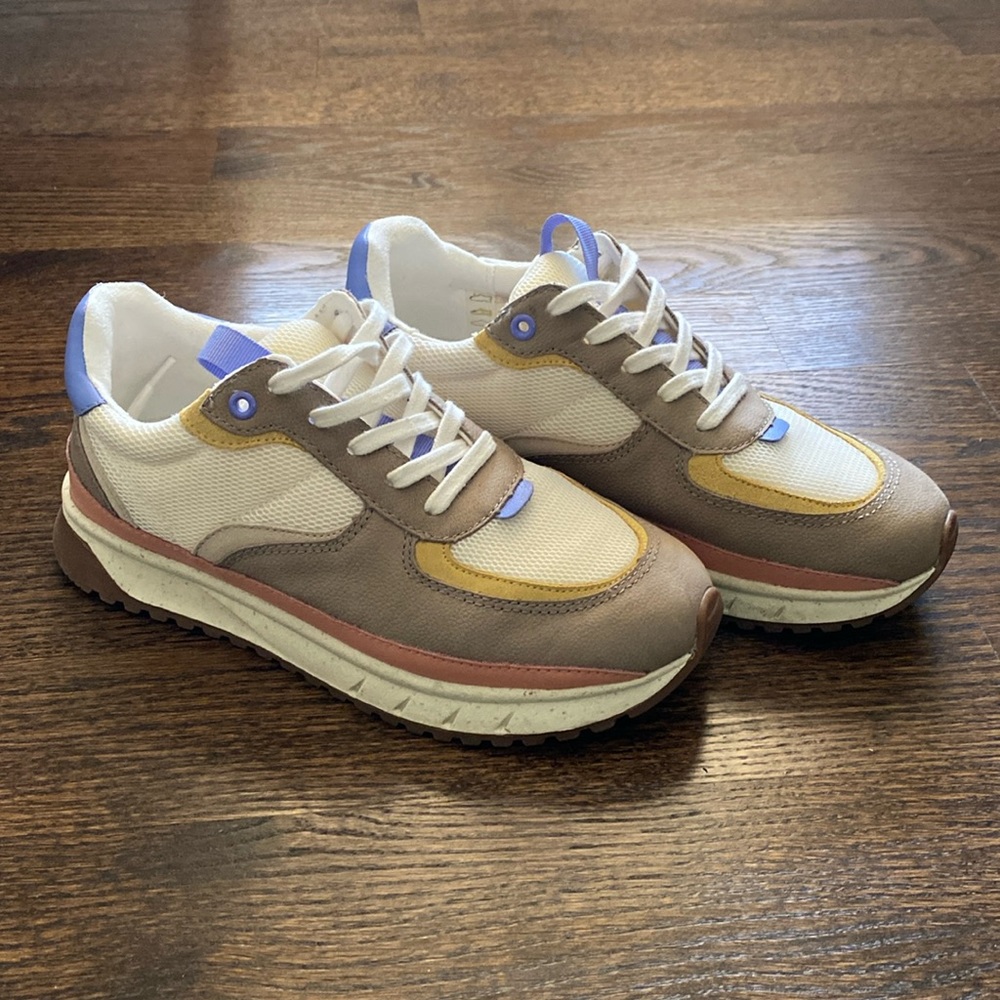 Madewell Kickoff Trainer Sneakers in (Re)sourced mesh, washed nubuck, and suede